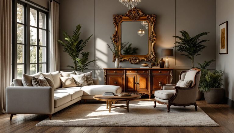 Mixing modern and vintage decor