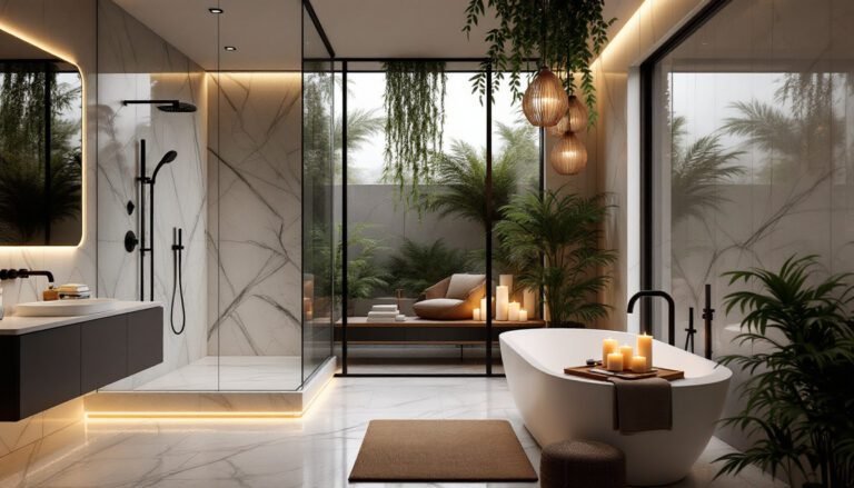 Modern spa-like bathroom ideas