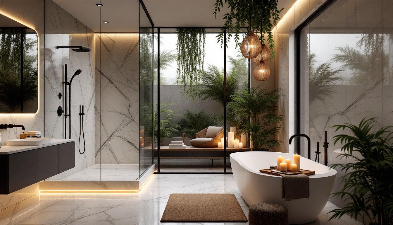 Modern spa-like bathroom ideas