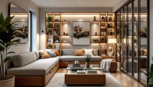 Space-saving furniture and design