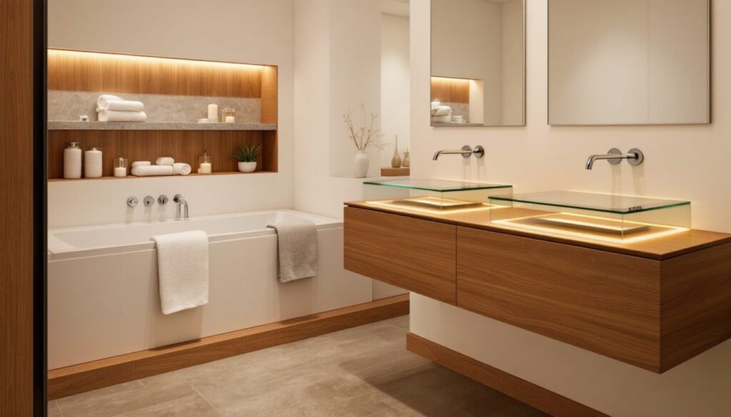 luxurious shower