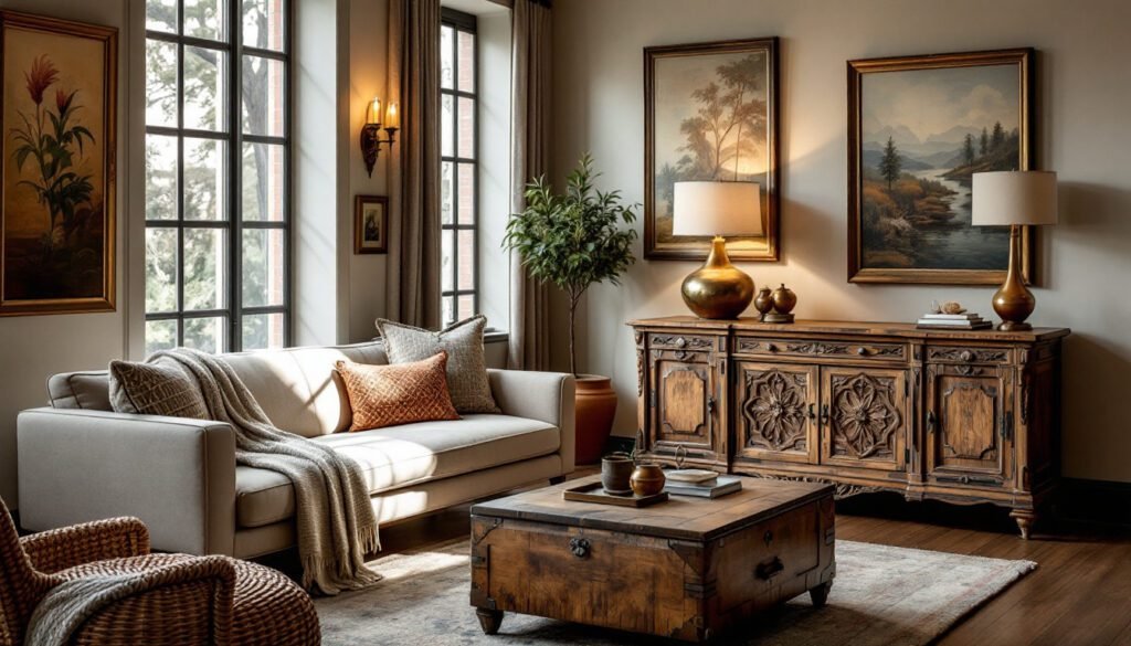 mixing modern and vintage