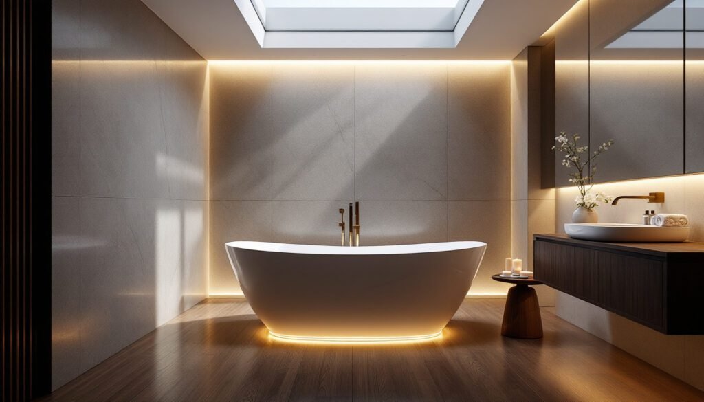 natural materials for bathrooms