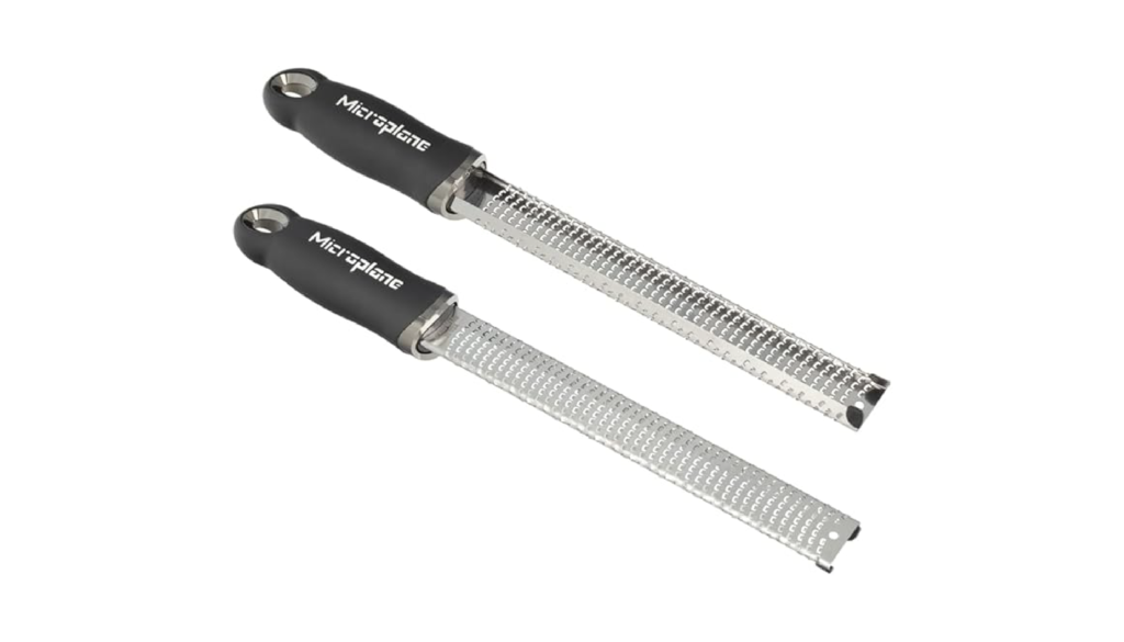 Microplane zester grating lemon zest