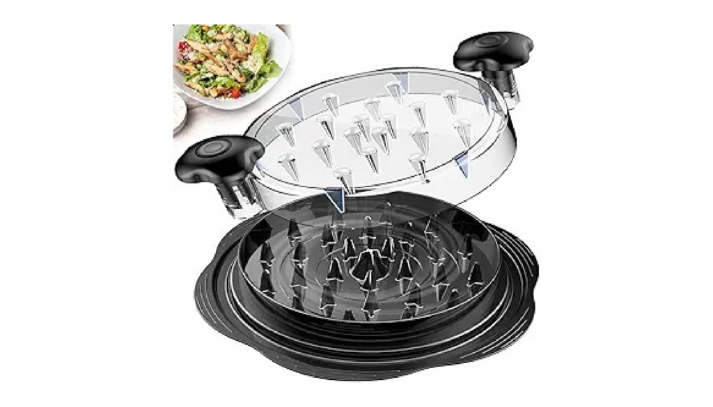 Suretivian chicken shredder tool with shredded poultry
