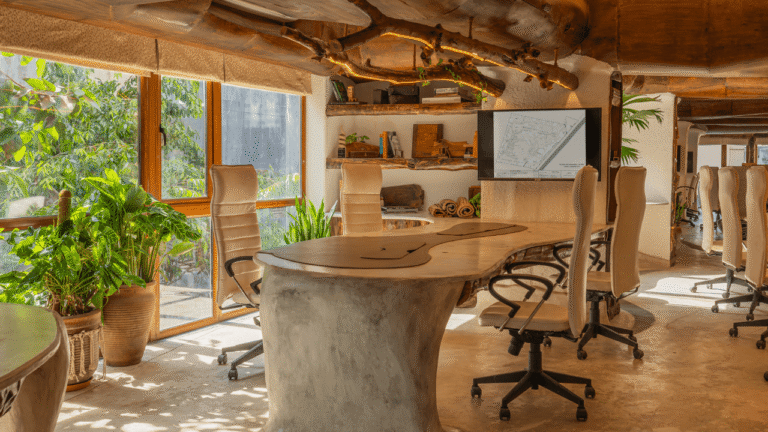 Sunlight-Filled Office in Bengaluru: Embracing No Straight Lines