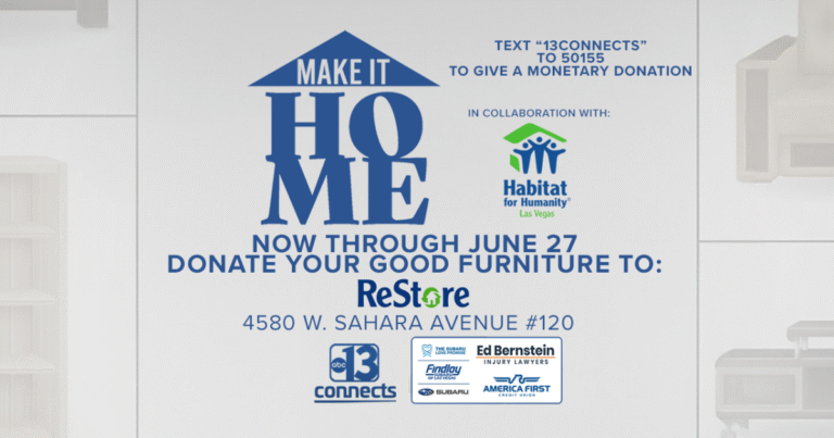 Donate Unused Furniture & Appliances to 13 CONNECTS Today!