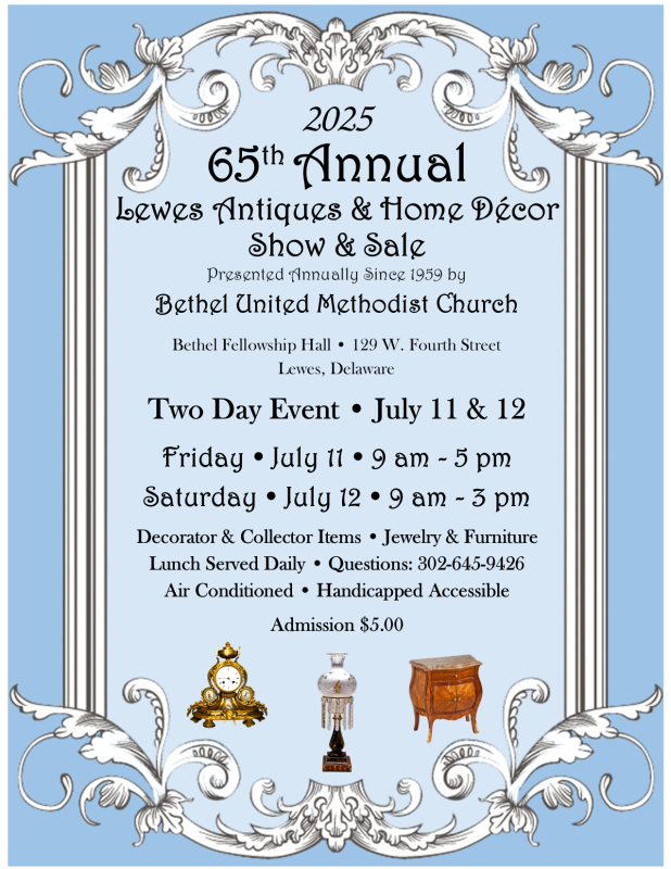 65th Lewes Antiques & Home Décor Show: Join the Sale!