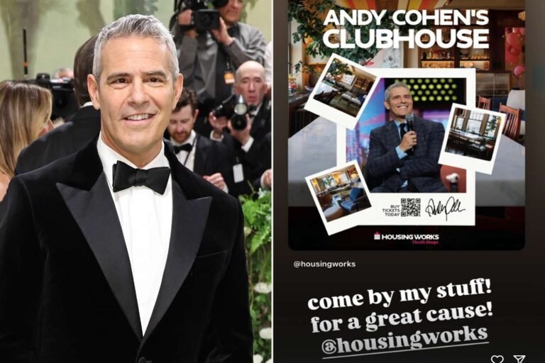 Andy Cohen Sells Home Décor and Treasures for N.Y. Charity